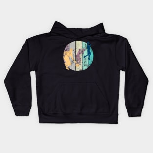 Basketball Faded Style Grunge Kids Hoodie